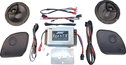 J & M 200 W 2-Channel Amplifier/Speaker Kit - Harley Davidson RKT6-200HR15