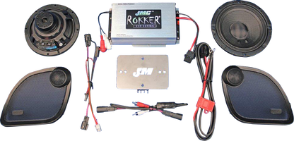 J & M 400 W 2-Channel Amplifier/Speaker Kit - '15-'23 FLTRX/FLTRU/RG3 RKT6-400HR15