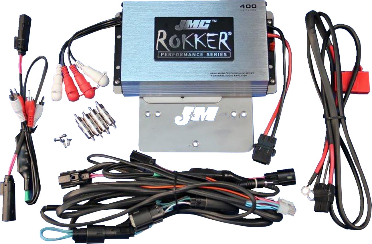 J & M 400 W 4-Channel Amplifier Kit -'16-'23 FLTRU/FLTRK JMA6-400HR16-UL