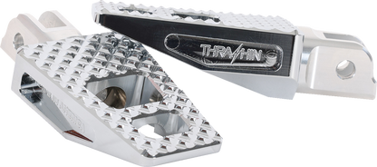 THRASHIN SUPPLY CO. P-54 Foot Pegs - Front - Chrome TSC-2020-3-SF