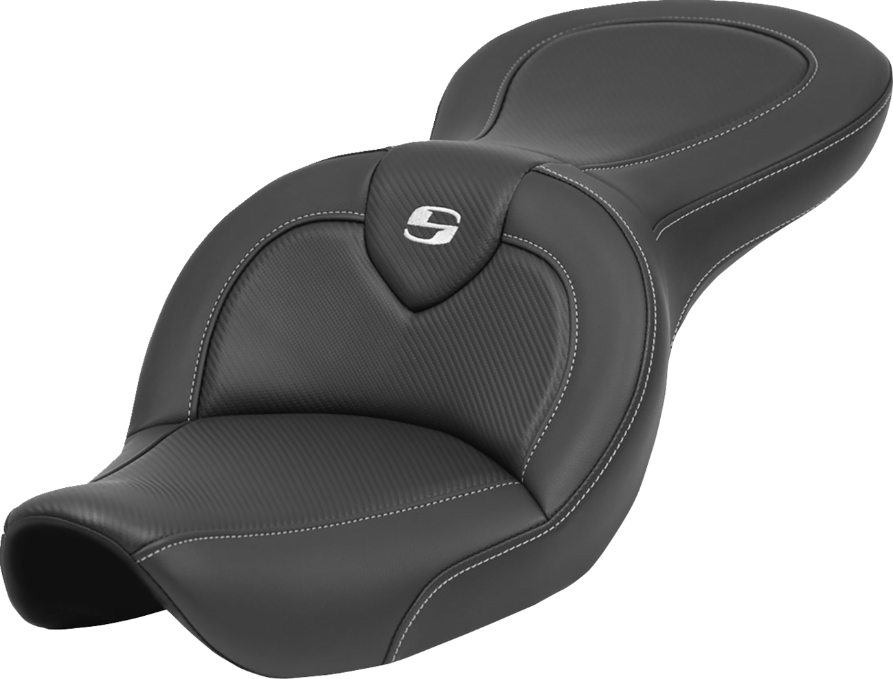 SADDLEMEN Roadsofa™ Seat - without Backrest - Carbon Fiber - FXDWG '96-'23 896-05-185