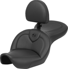SADDLEMEN Roadsofa™ Seat - with Backrest - Black - FXDWG '96-'23 896-05-187BR