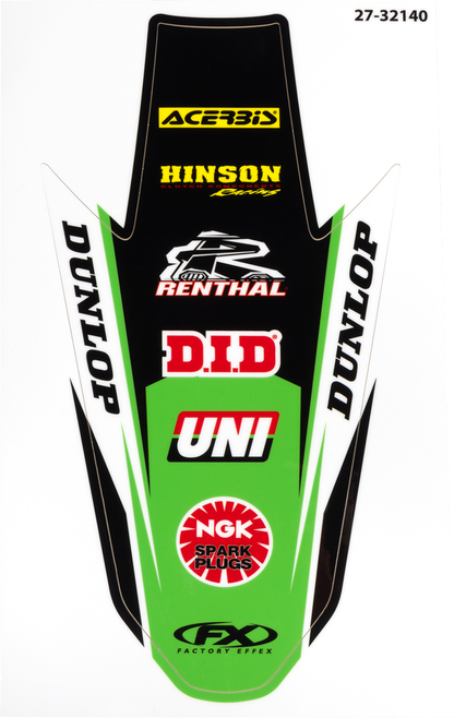 FACTORY EFFEX Rear Fender Graphic - KX 250/450 27-32140