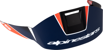 ALPINESTARS Supertech R10 Spoiler - Standard - Team - Matte Black/Carbon Red Fluo/Blue 8953324-1383