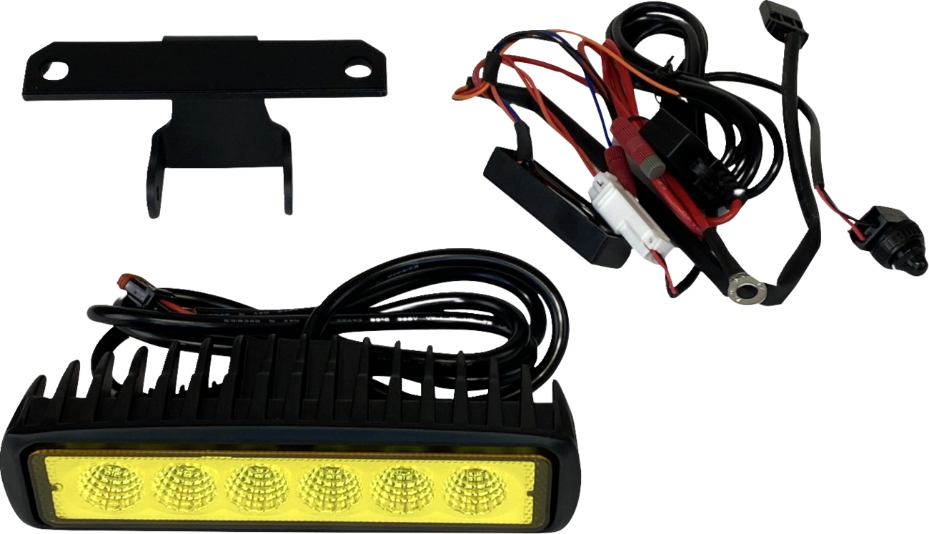 CUSTOM DYNAMICS LED Light Bar - Yellow Lens - Road FLTR RG-LB-Y-KIT