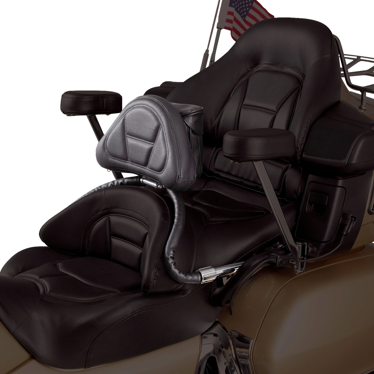 SHOW CHROME Backrest - Driver - GL1800 52-637