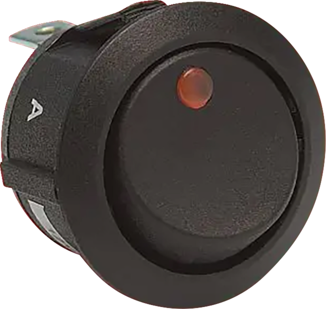 SHOW CHROME Illuminated Switch - Amber - Round 16-28