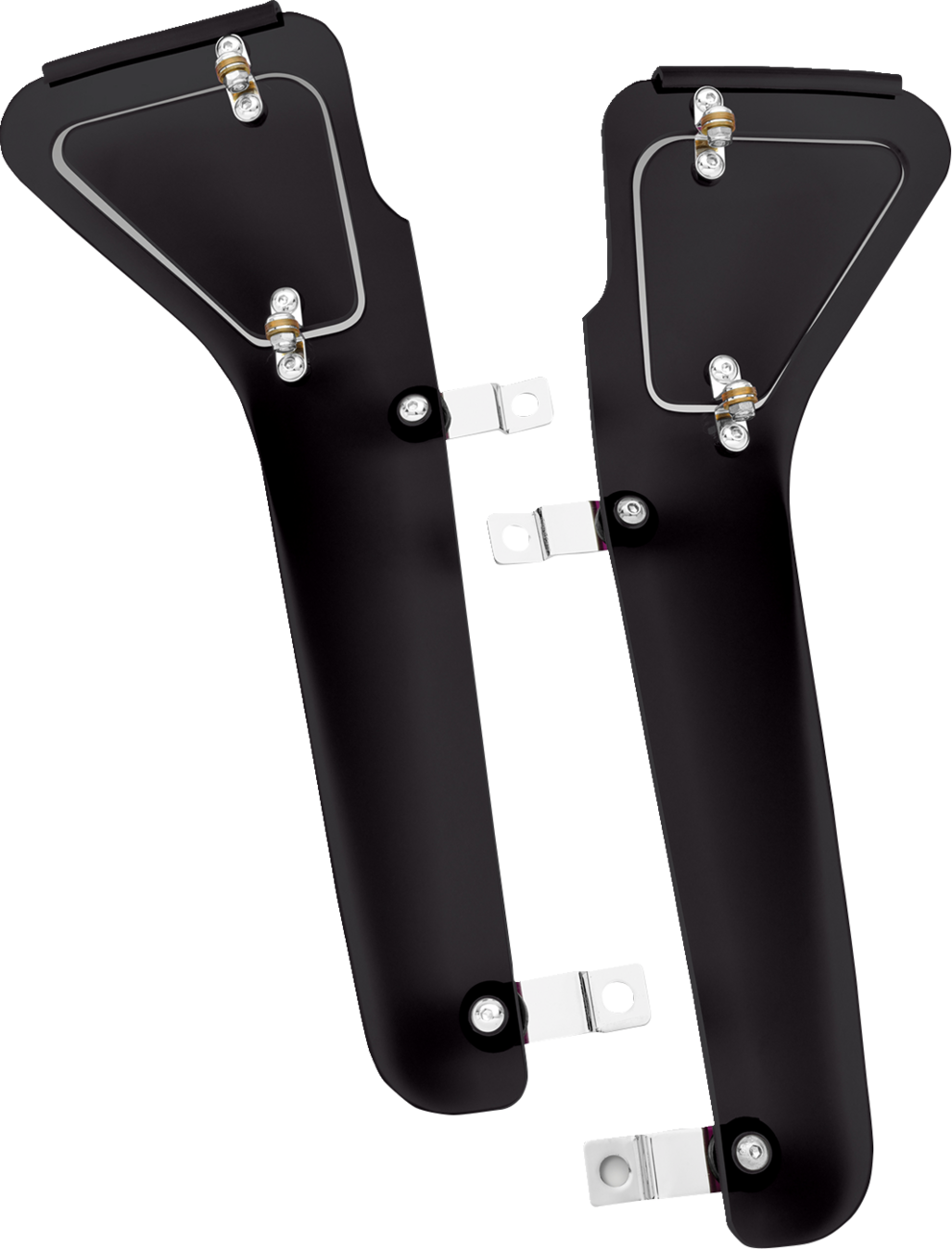 SHOW CHROME Upper Wind Deflectors - GL 1800 52-665U