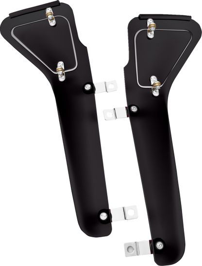 SHOW CHROME Upper Wind Deflectors - GL 1800 52-665U