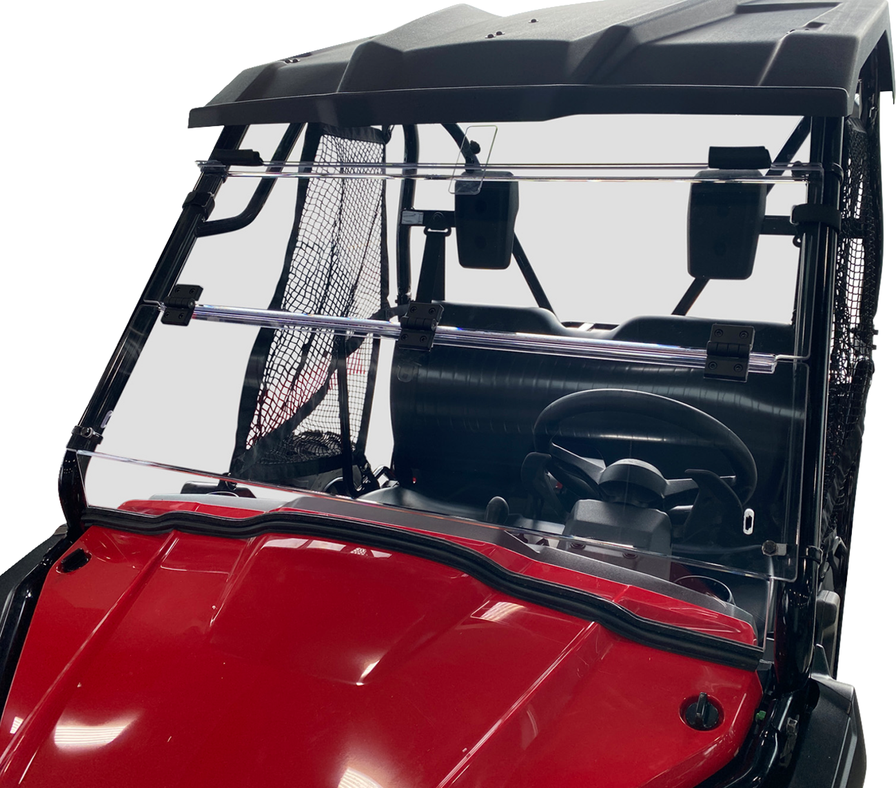 MOOSE OFFROAD Full Folding Windshield - Deluxe - Pioneer V000351-12200M
