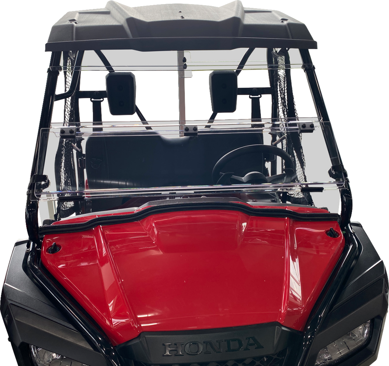 MOOSE OFFROAD Full Folding Windshield - Deluxe - Pioneer V000351-12200M