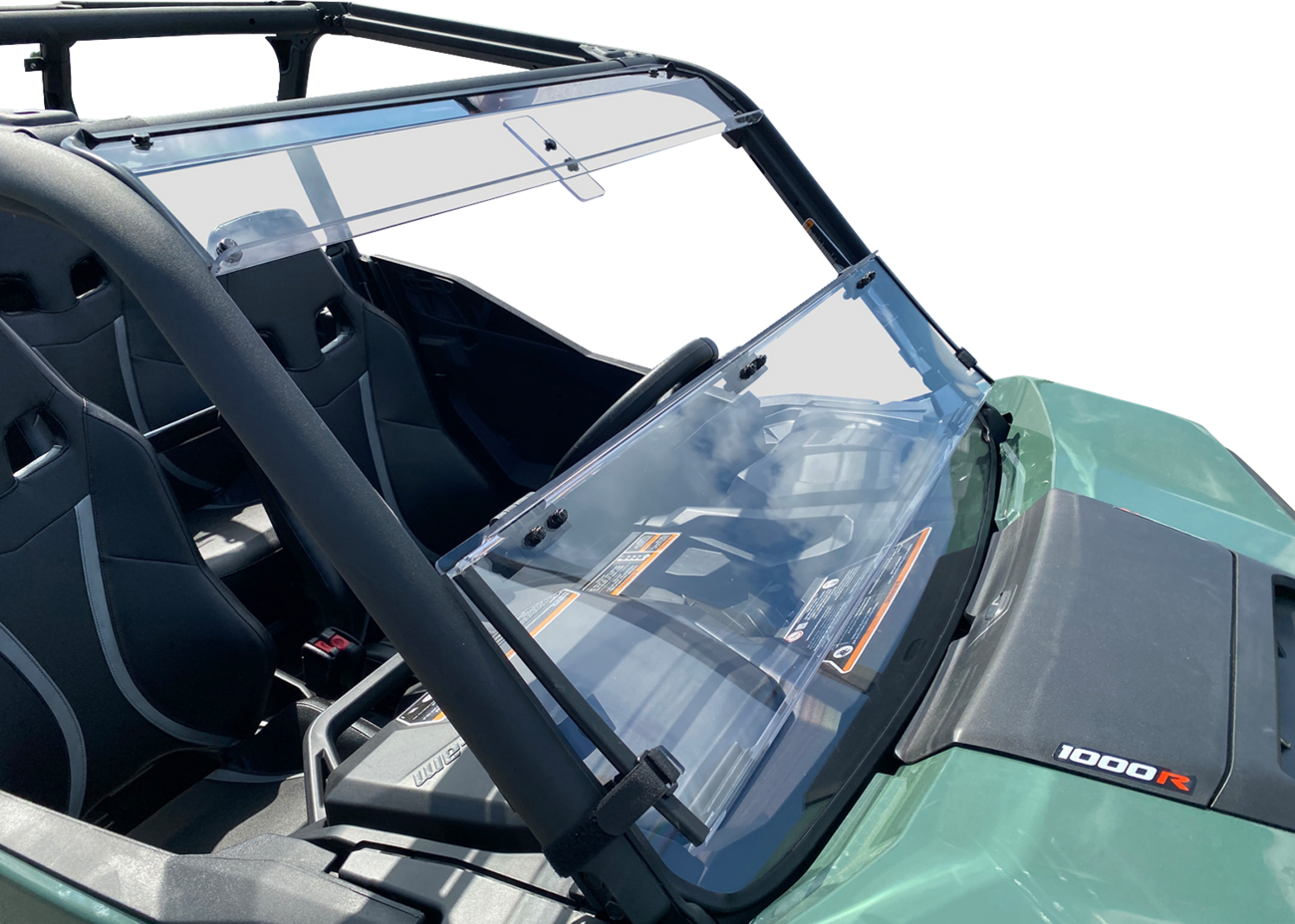 MOOSE OFFROAD Full Folding Windshield - Deluxe - Can-Am V000292-12200M