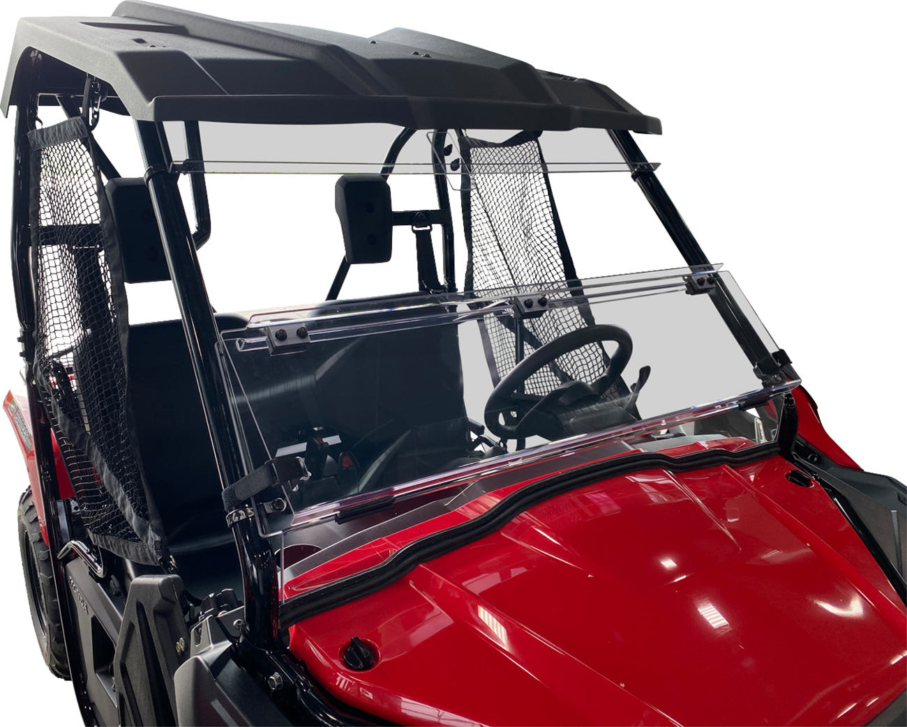 MOOSE OFFROAD Full Folding Windshield - Deluxe - Pioneer V000351-12200M