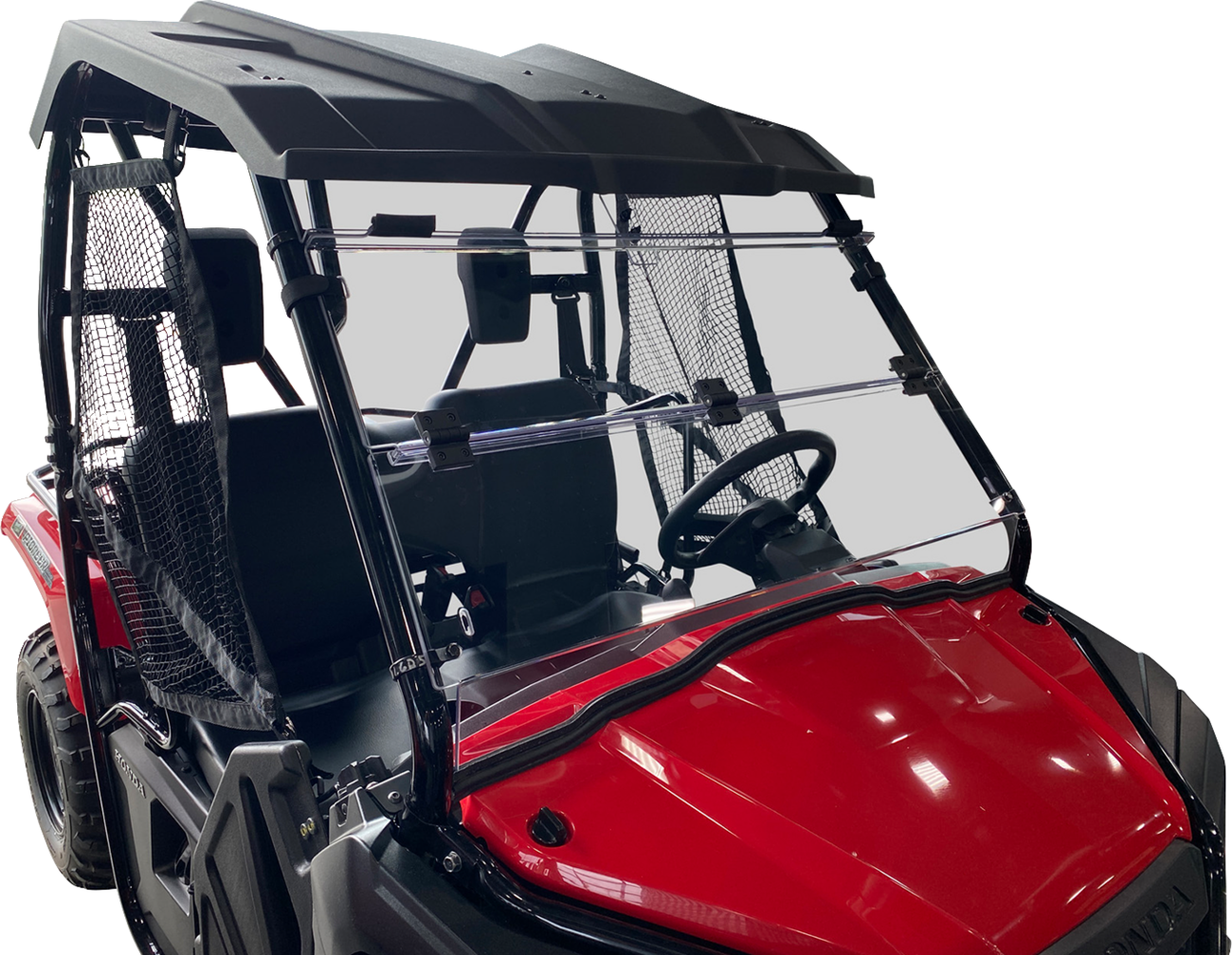 MOOSE OFFROAD Full Folding Windshield - Deluxe - Pioneer V000351-12200M