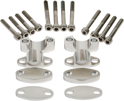 EMGO Aluminum Handlebar Riser Kit - 1-1/8" - Aluminum 23-09380