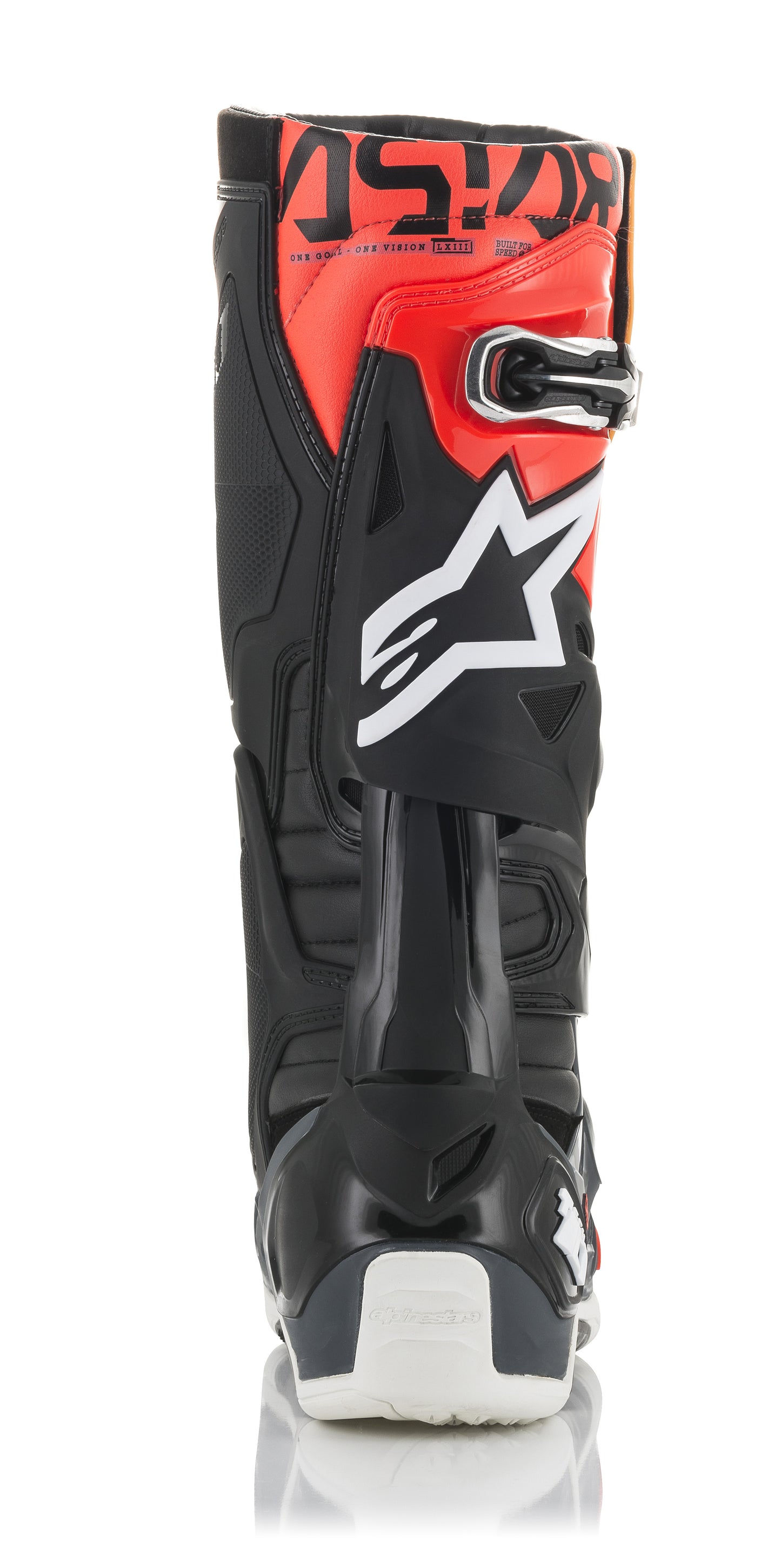 Tech 10 Boots Blk/Gry/Org/Fluo Red Sz 14