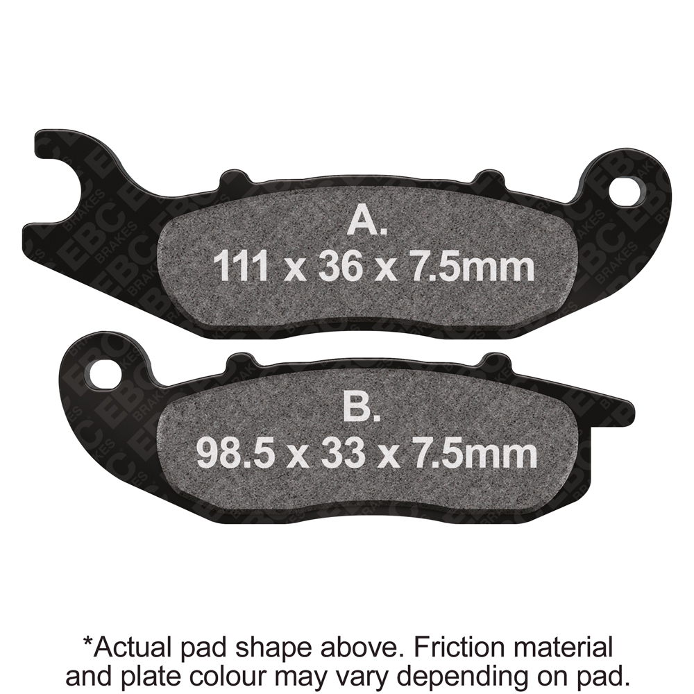 Brake Pads Sfa693 Organic Scooter