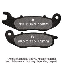 Brake Pads Sfa693 Organic Scooter