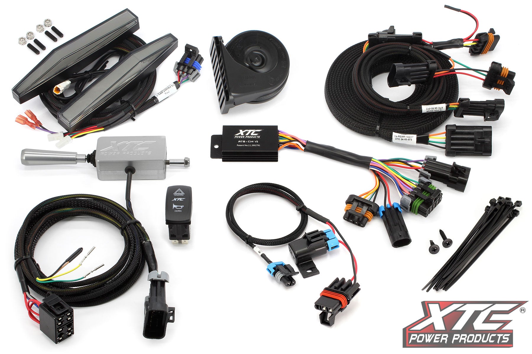 Auto Turn Signal Kit W/ Billet Lever And Front Drl Lights Pol