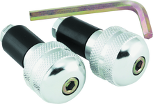 BikeMaster Anti Vibration Bar Ends - Silver