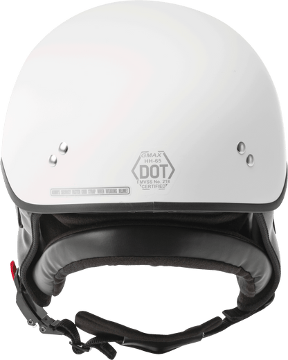Hh 65 Half Helmet Full Dressed Matte White Lg