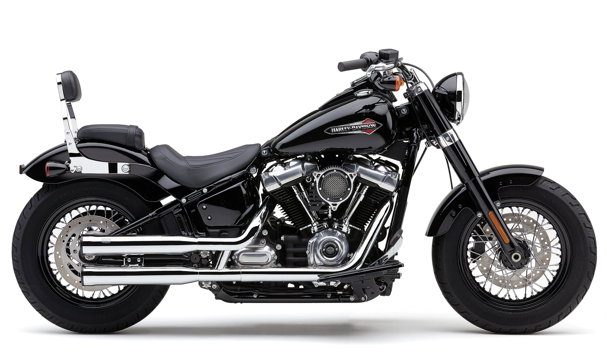 3" Rpt Slip Ons Chrome Softail 18 22