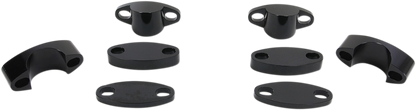 EMGO Aluminum Handlebar Riser Kit - 1-1/8" - Black 23-09381