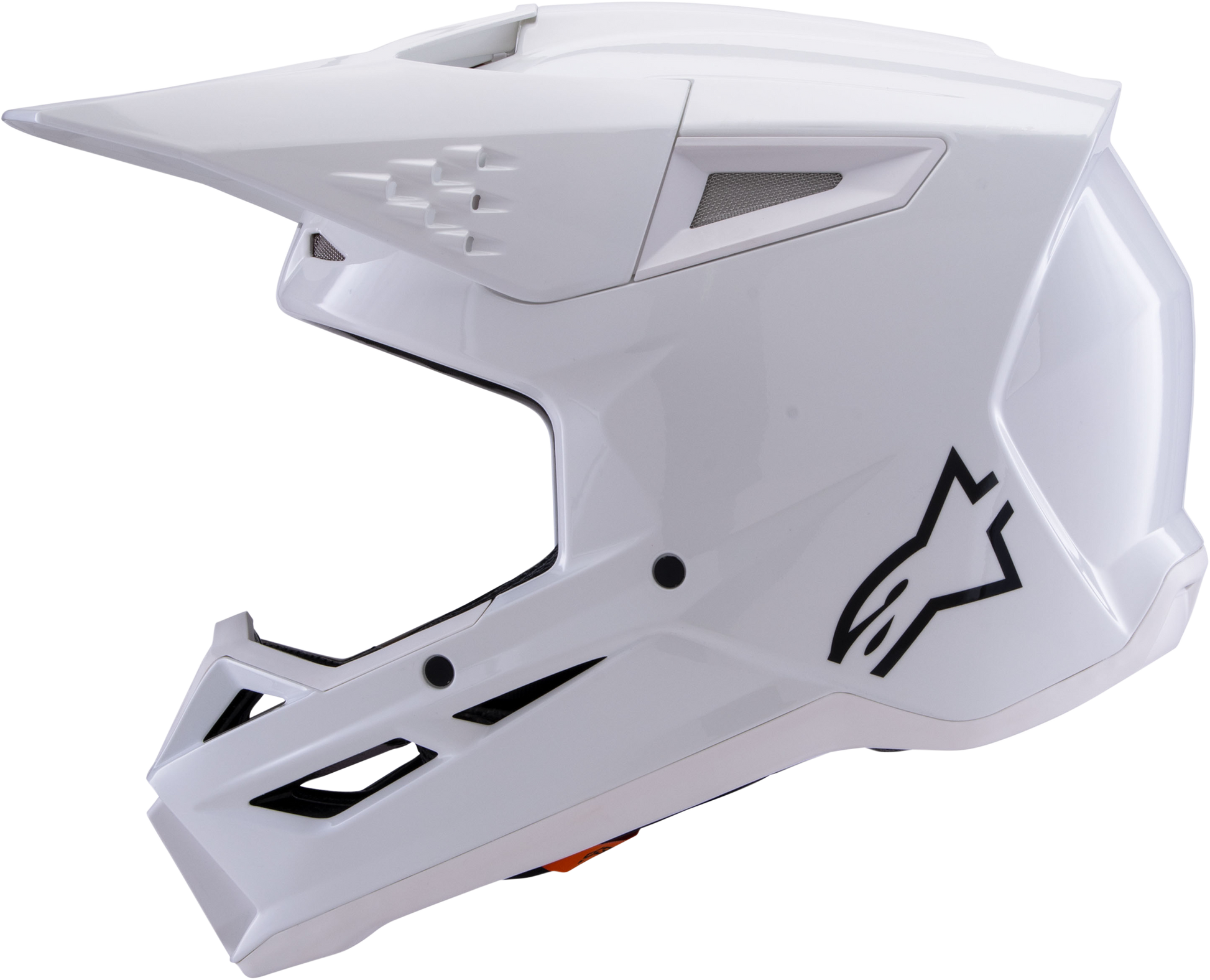 Sm3 Solid Helmet White Glossy Lg