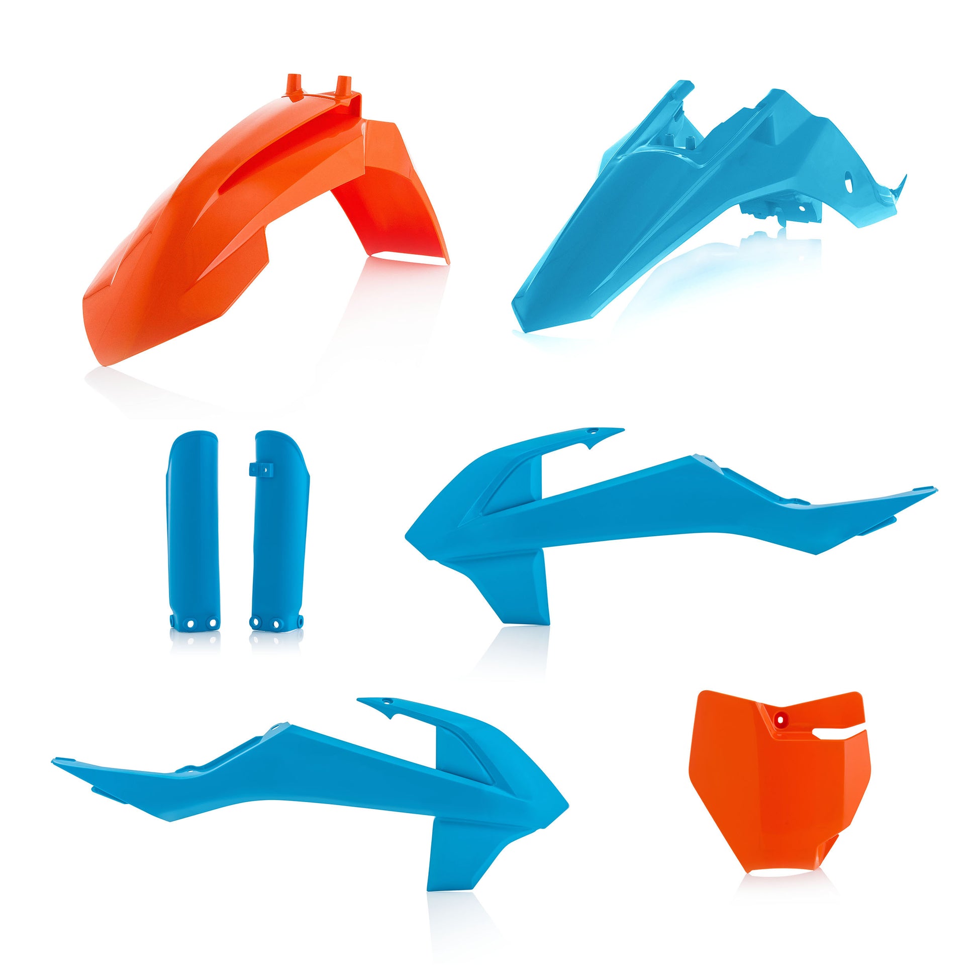 Plastic Kit Orange/Blue