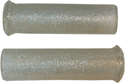 EMGO Star Fire Flake Grips - Retro - Metal - 1" - Silver 42-21119
