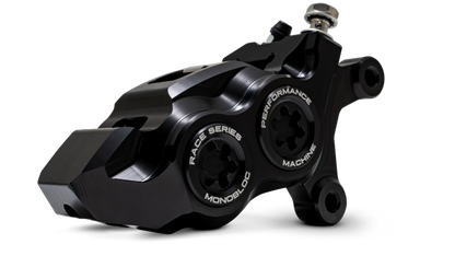 Performance Machine 08-23 FL,18-24 M8 Softail,06-17 VRod 137x4B Rce Series Monobloc Caliper Right BK