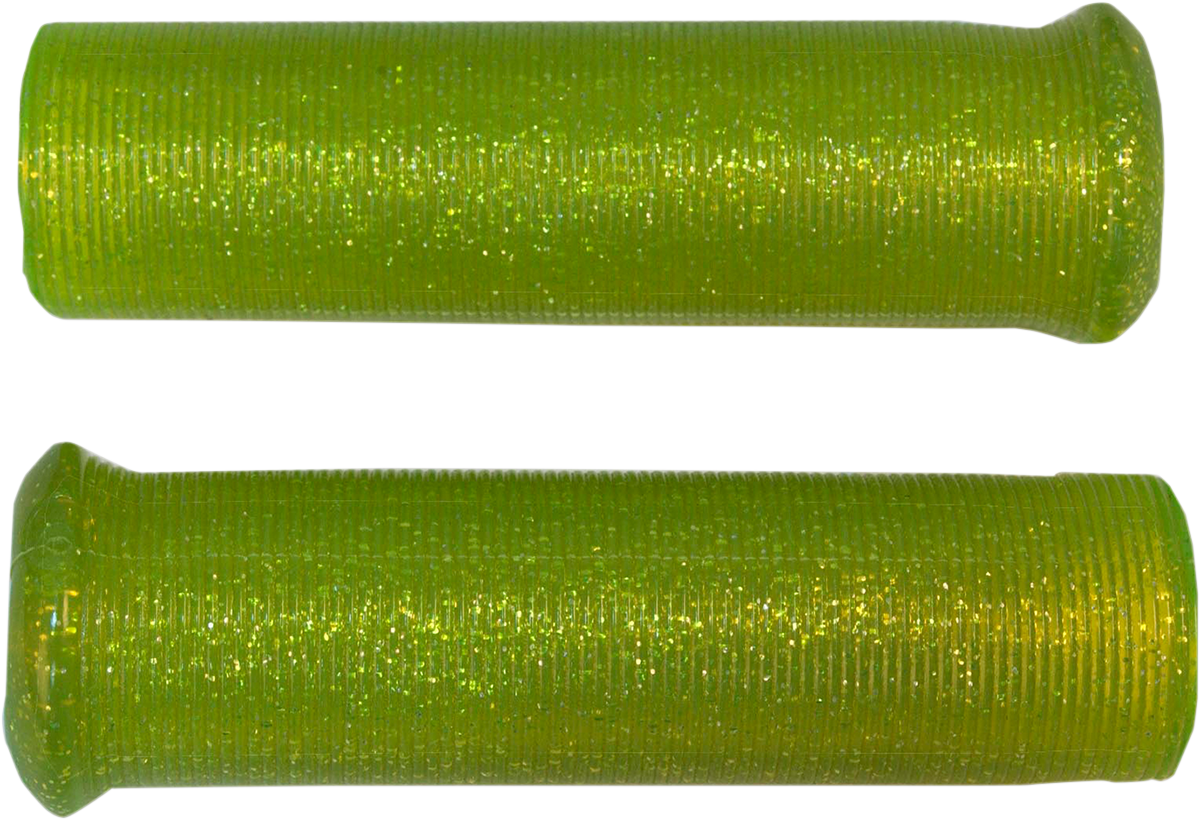 EMGO Star Fire Flake Grips - Retro - Metal - 7/8" - Yellow 42-21125