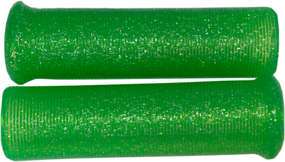 EMGO Star Fire Flake Grips - Retro - Metal - 7/8" - Green 42-21126