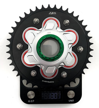 AEM FACTORY - GHOST-6 DUCATI ALUMINUM BILLET LIGHTWEIGHT HUB FLANGE AND CUSH DRIVES for Ducati Panigale / Streetfighter V4 / S / R / Speciale