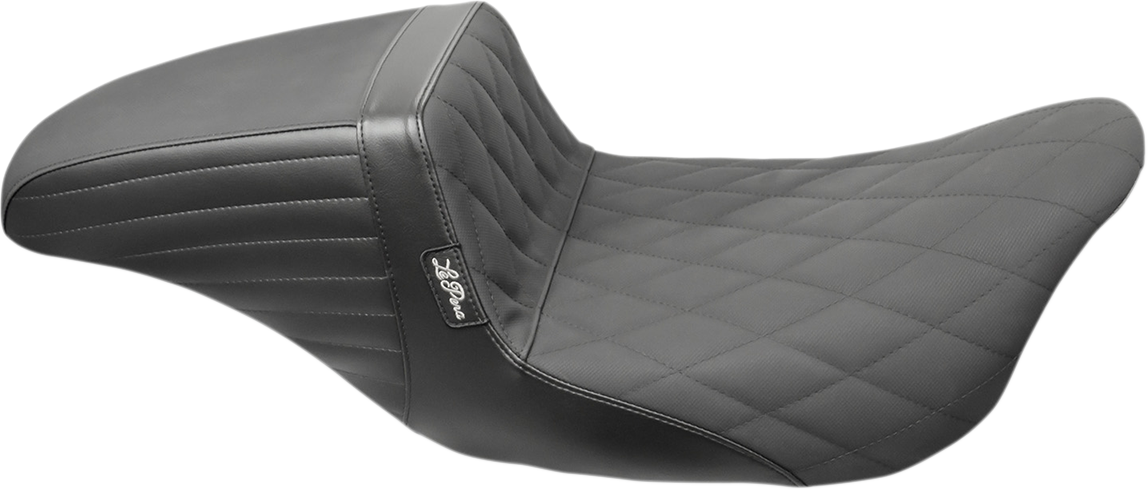 LE PERA Kickflip Daddy Long Legs Seat - Diamond w/ Gripp Tape - Black - FL '08-'23 LK-597DLDMGP