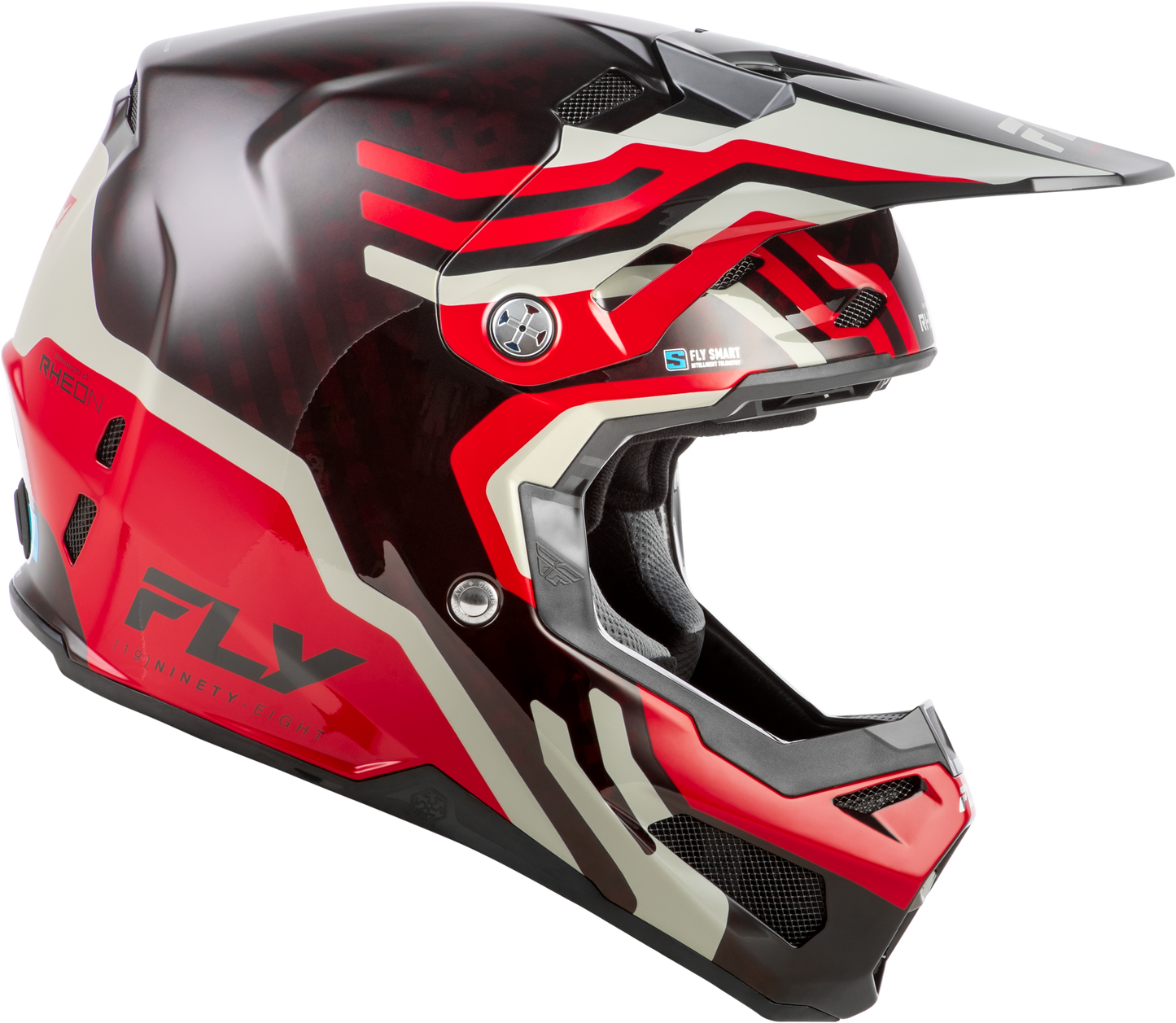 Formula S Carbon Byte Helmet Red Carbon/Red/Grey Xl