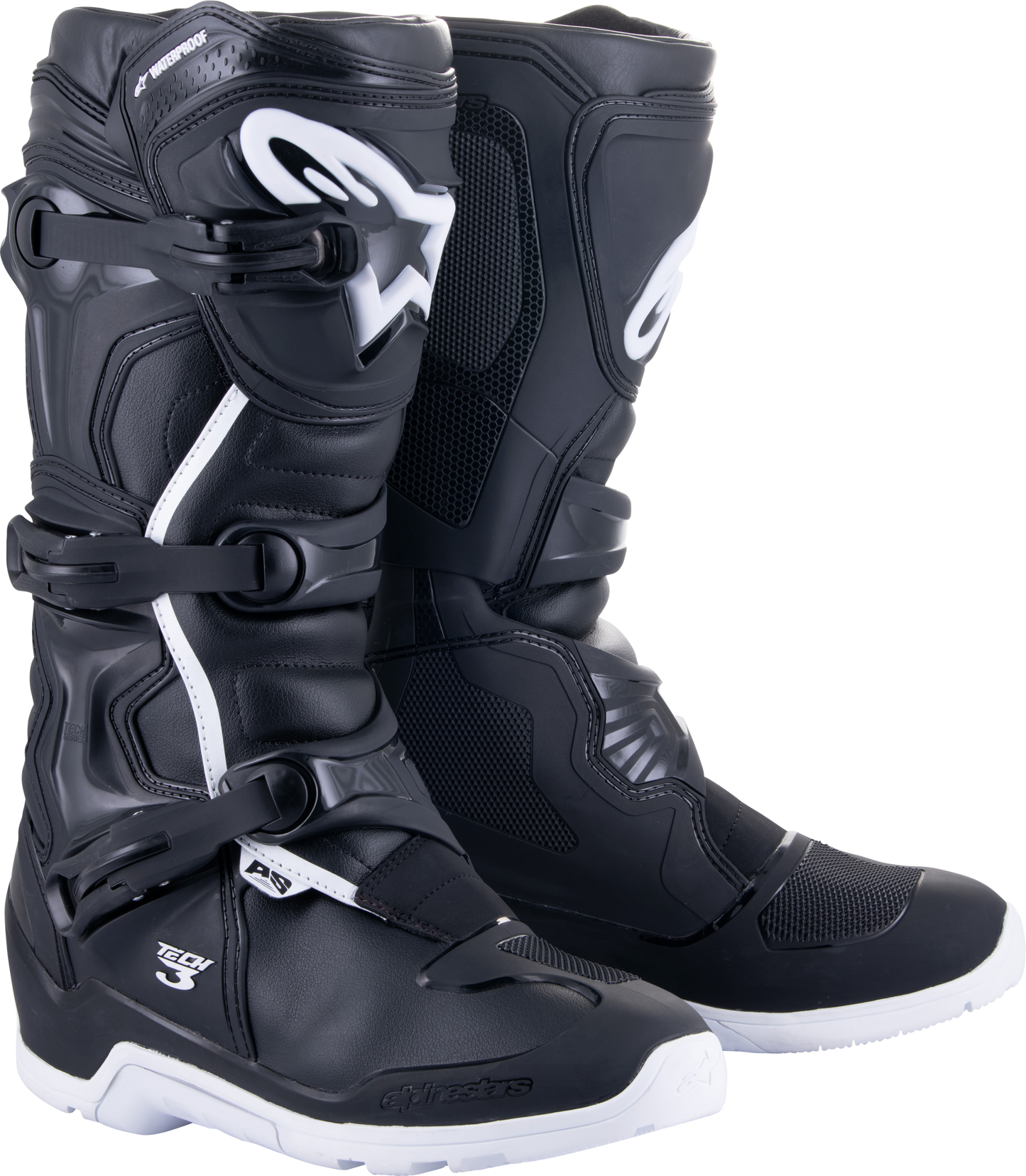 Tech 3 Enduro Wtrprf Boots Black/White Sz 8
