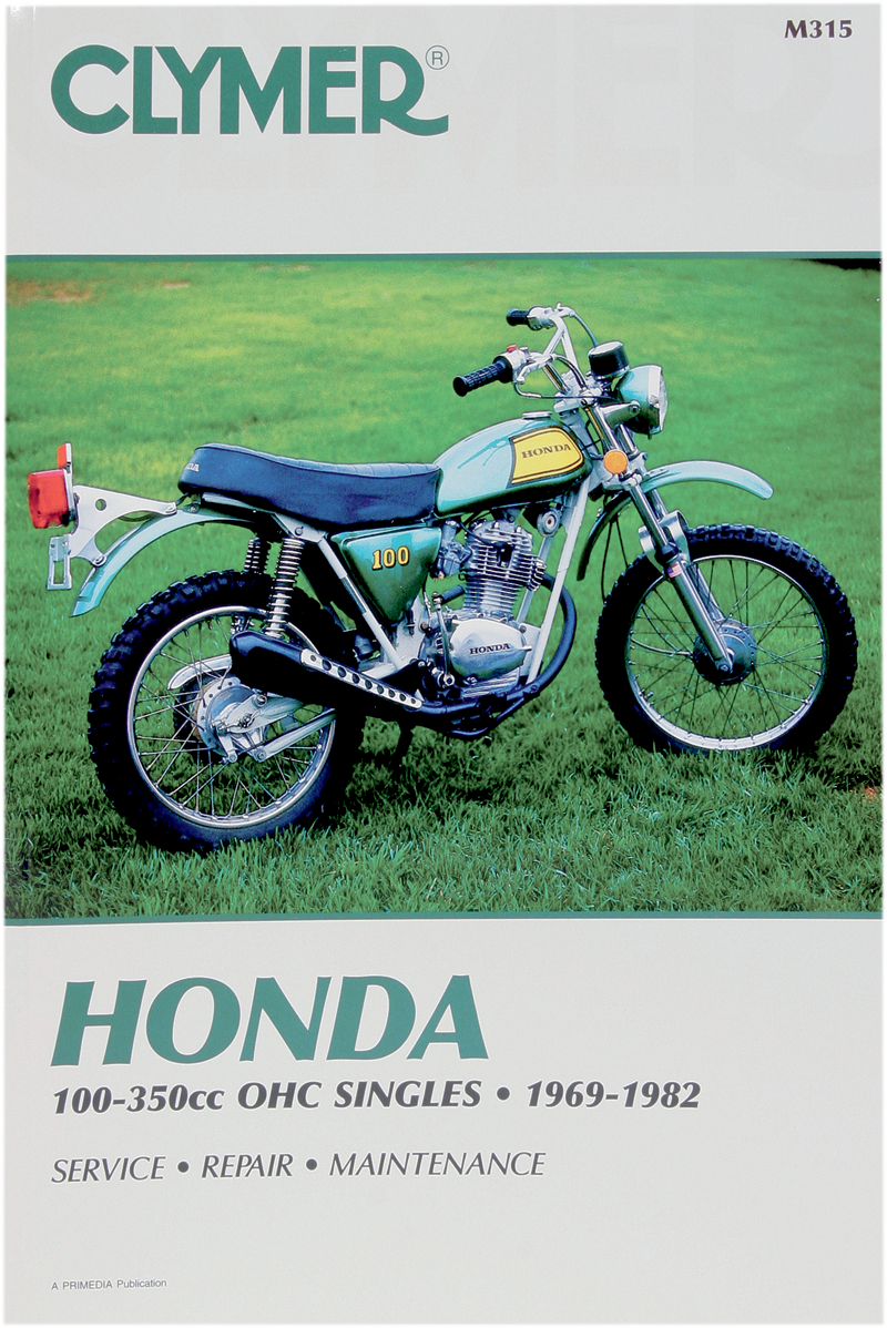 CLYMER Manual - Honda - 100-350 OHC Singles CM315