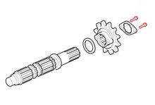 TPO Titanium Countershaft Sprocket Retainer Bolts