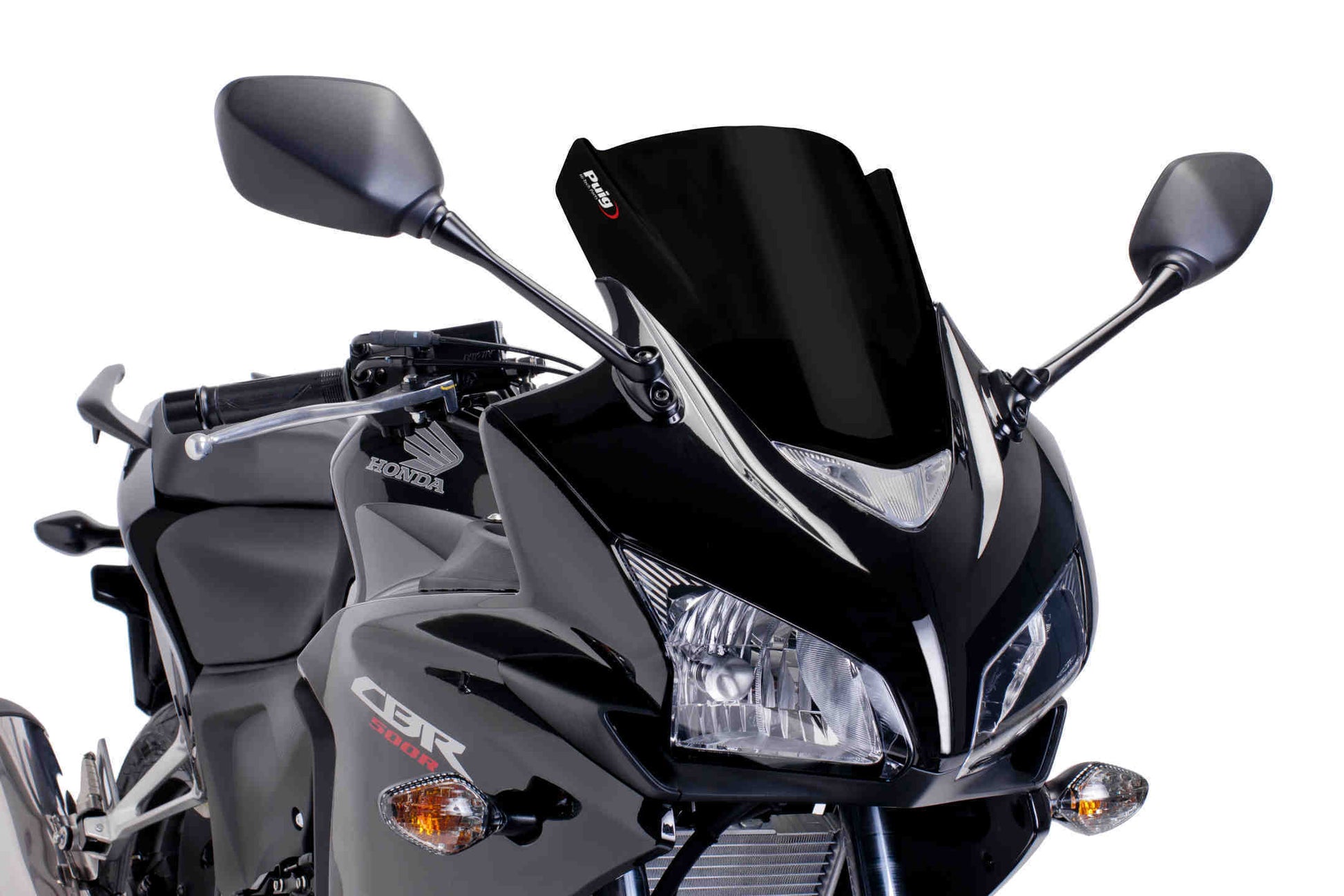 Windscreen Racing Black