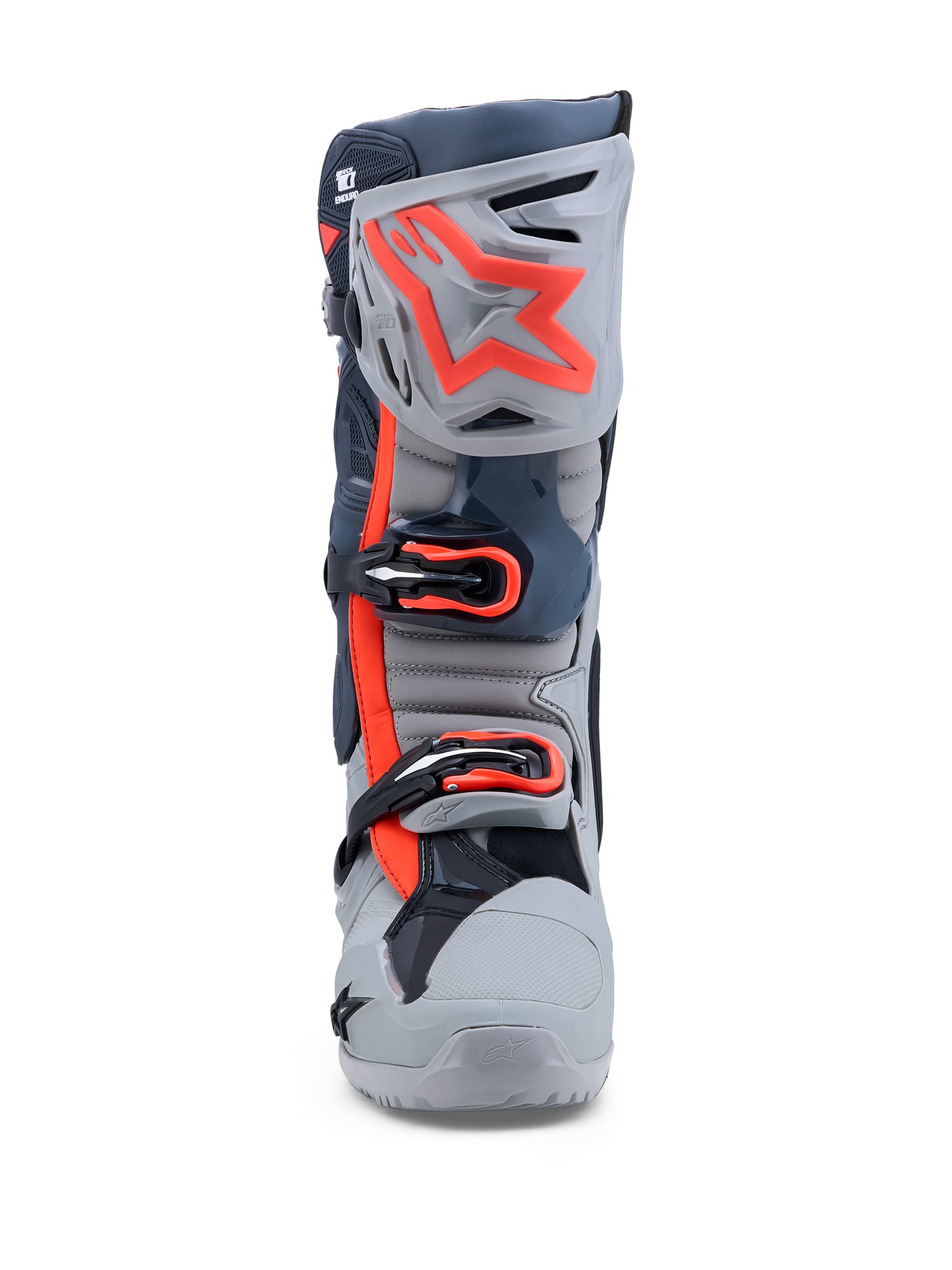 Tech 10 Enduro Boots Mid Gry/Drk Gry/Red Fluo 7