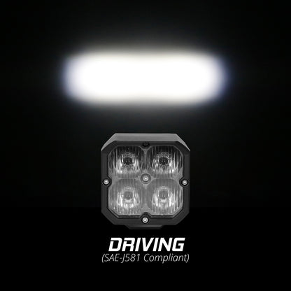 20w Round Rgb Pod Lights Driving Beam