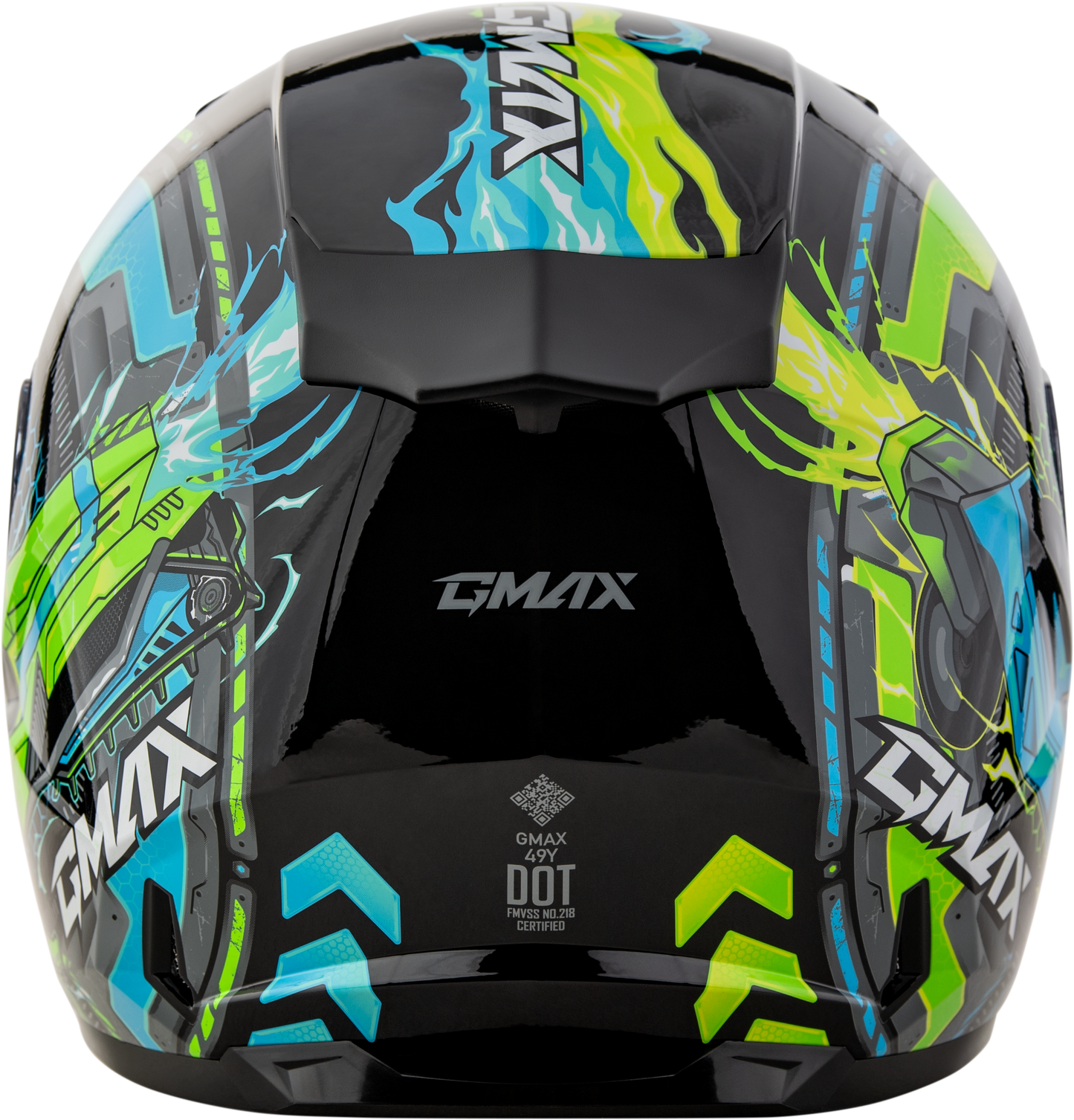 Gm 49y Charge Helmet Black/Blue/Green Ym