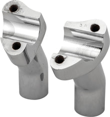 H Bar Risers 3.5" Pullback Chrome