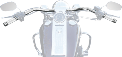 LA CHOPPERS 1-1/4" Big Johnson FL Handlebar - Dimpled - Chrome LA-7303-01