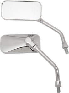 EMGO Mirrors - El Chico - Side View - Rectangle - Chrome - M10x1.25 - Pair 20-42470