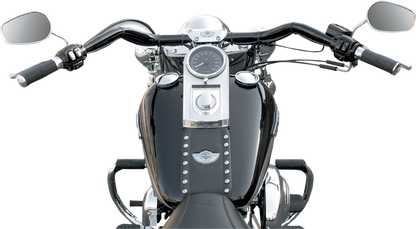 LA CHOPPERS 1-1/4" Big Johnson FL Handlebar - Dimpled - Black LA-7303-01B
