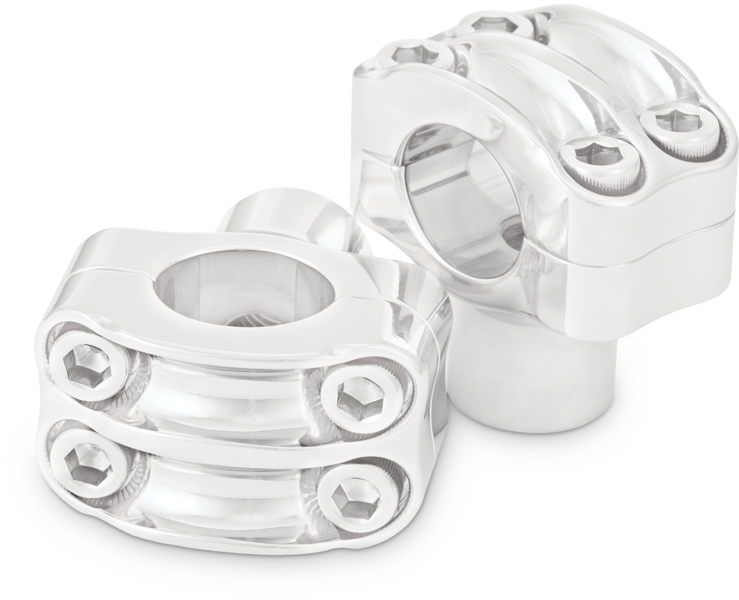 Reaper 1 1/2" Risers 1" Bar Set   Chrome