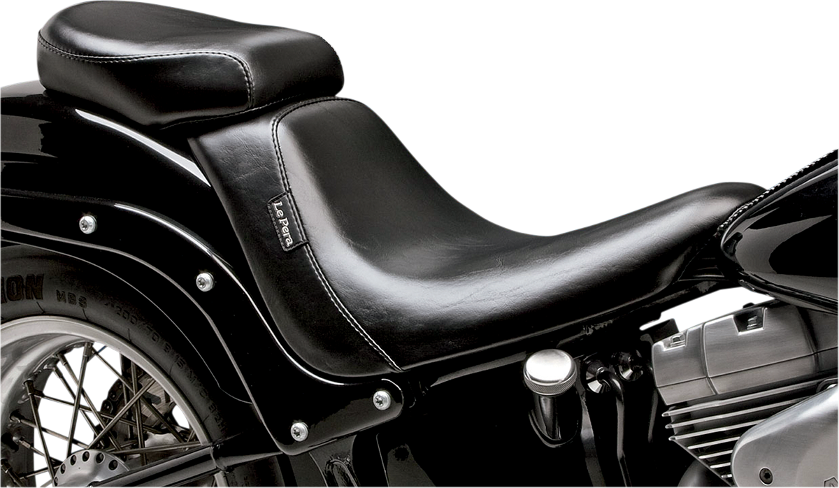 LE PERA Bare Bones Pillion Pad - Smooth - Black - FL/FX '06-'17 LK-007PDX