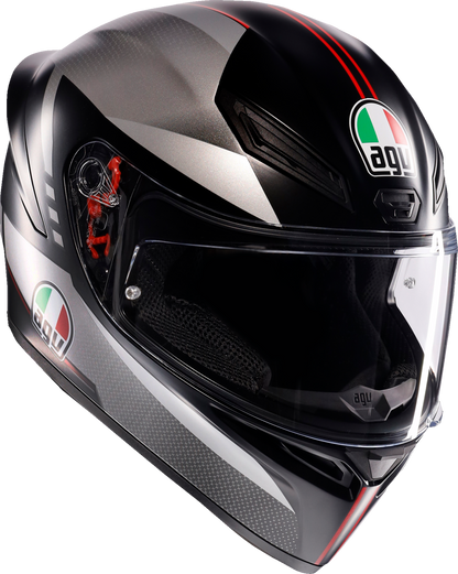 AGV K1 S Helmet - Lap - Matte Black/Gray/Red - XL 2118394003-034-XL